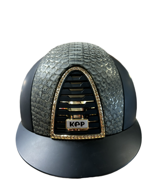 KEP Italia Reithelm Cromo 2.0 Python Matt Swarovski