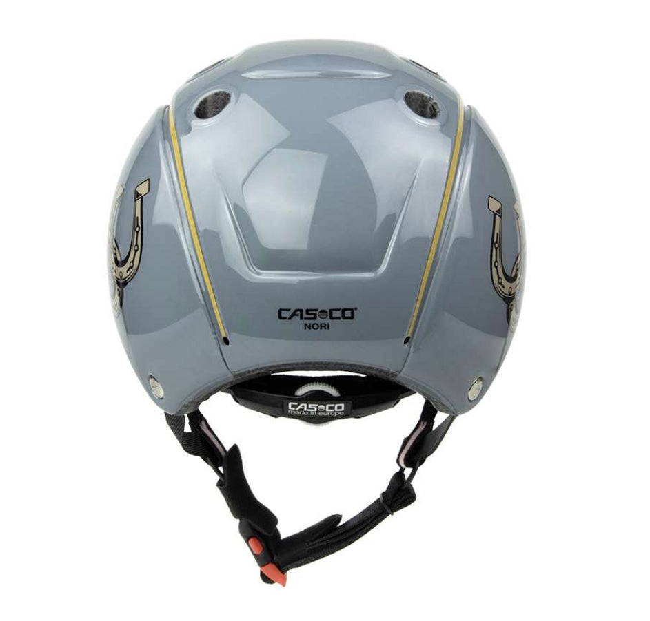 Casco Reithelm NORI GRAU GLÜCKSPFERD