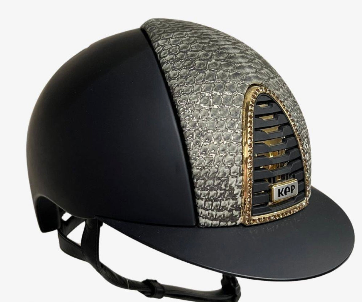 KEP Italia Reithelm Cromo 2.0 Python Matt Swarovski