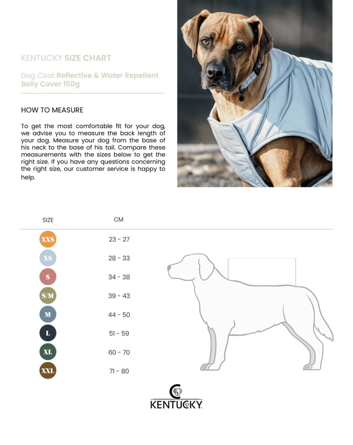 Kentucky Hundemantel Reflektierend & Wasserabweisend