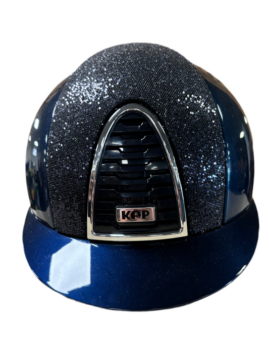 KEP Italia Reithelm Cromo 2.0 Shine Glitter Blue