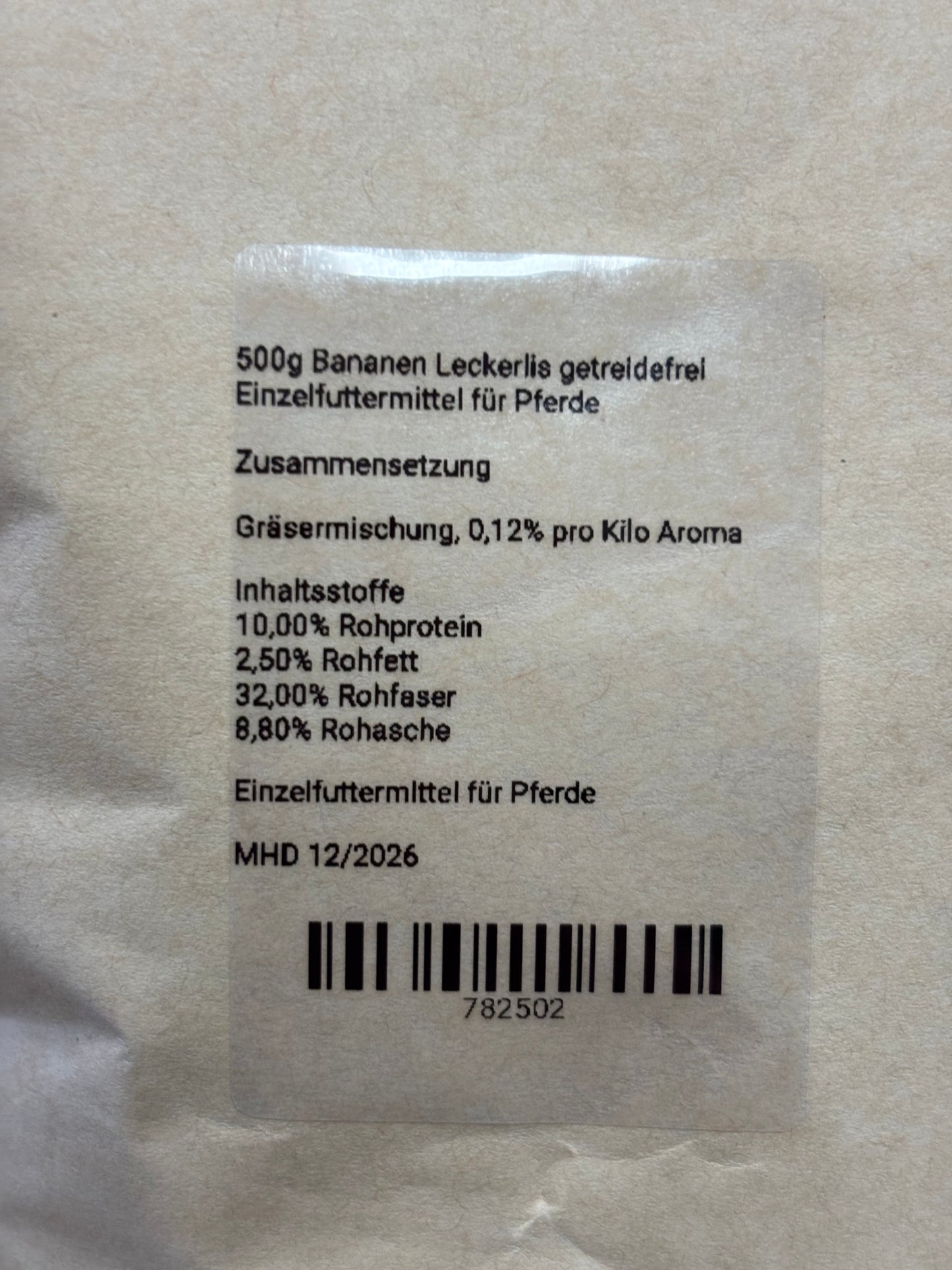 EquiVital Banane Leckerlies Getreidefrei