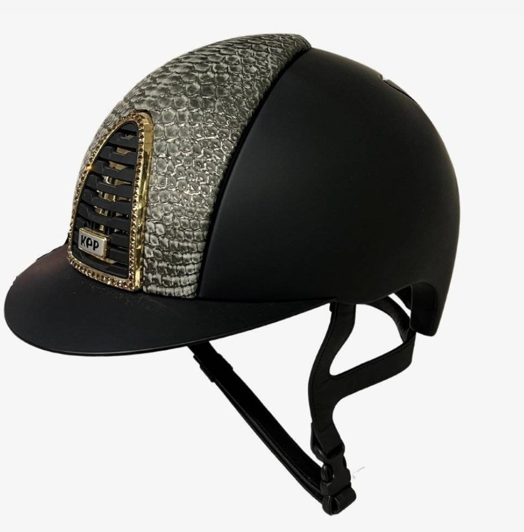 KEP Italia Reithelm Cromo 2.0 Python Matt Swarovski