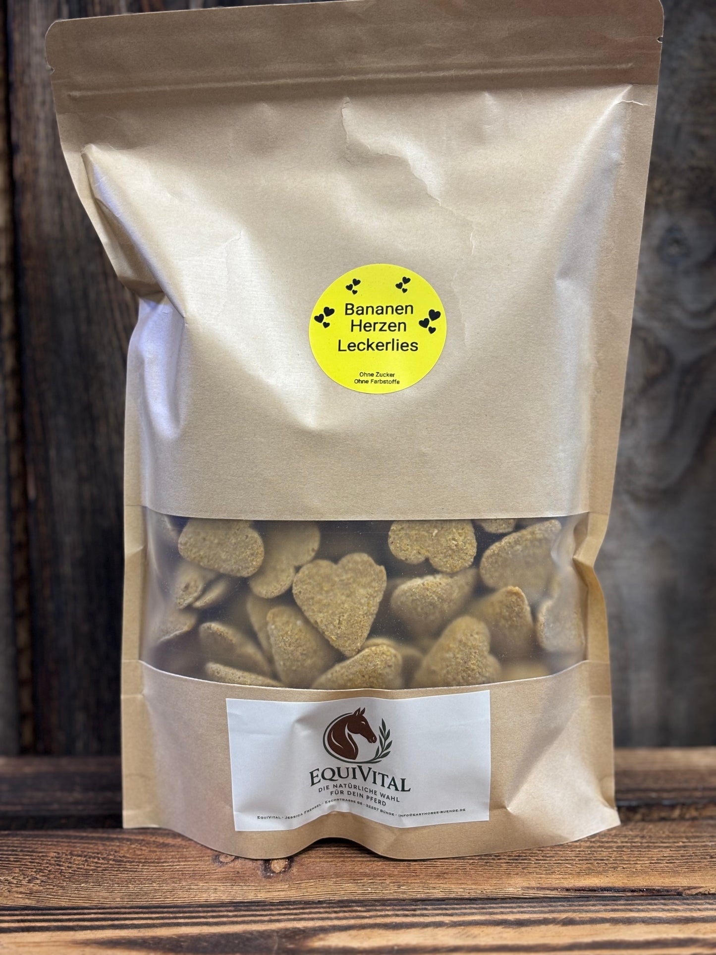 EquiVital Bananen Herzen Leckerlies