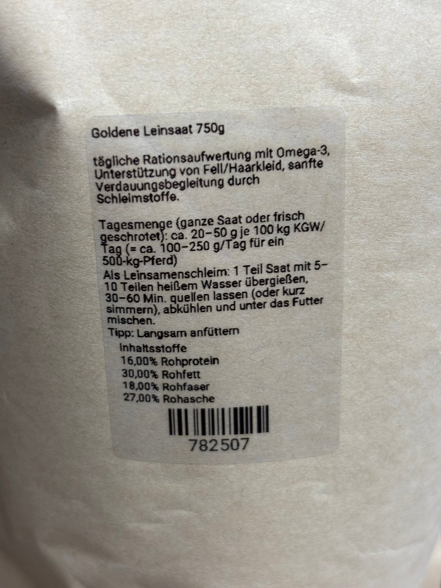 EquiVital Gelbe Leinsat