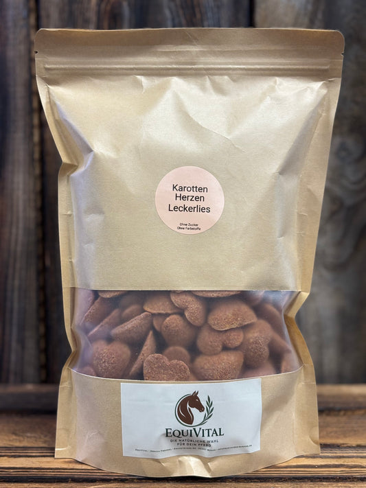 EquiVital Karotten Herzen Leckerlies