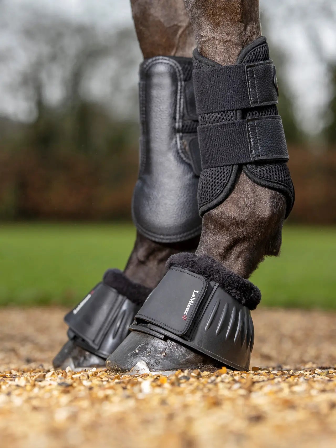 LeMieux Rubber Bell Boots Fleece
